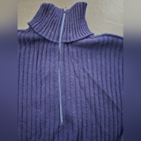 Cashmere by Pringle - Navy Mock Turtleneck Sweater - Vintage NWOT - Picture 7 of 8